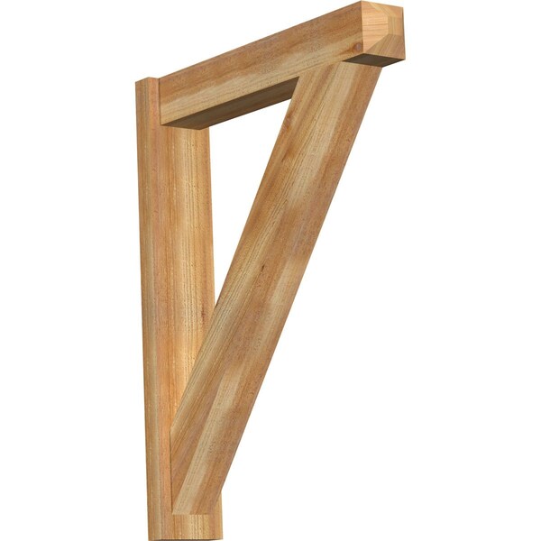 Ekena Millwork Traditional Craftsman Rough Sawn Outlooker, Western Red Cedar, 6"W x 30"D x 38"H OUT06X30X38TRA04RWR - main